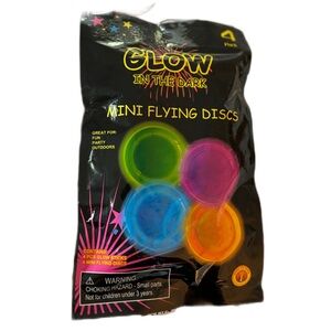 Glow In The Dark Flying Discs 4 Pack